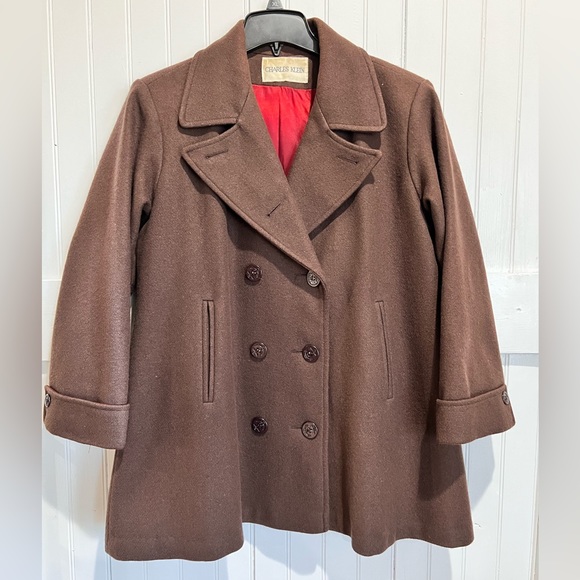 Charles Klein vintage double breasted brown jacket with pockets. - Picture 1 of 13